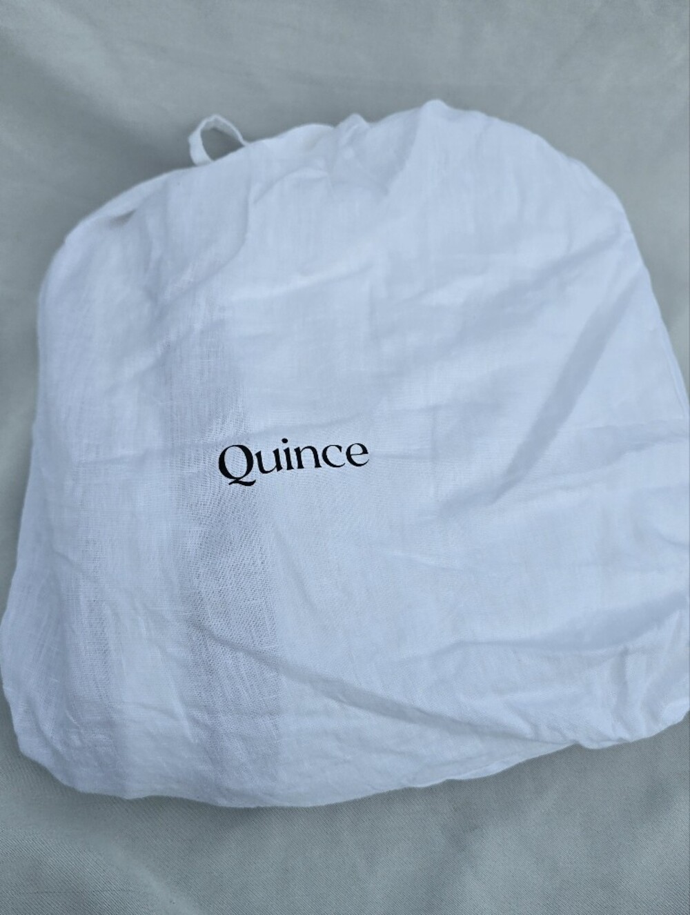 Quince Twin Contrast Flange Duvet Cover Sham Set White Sand European Linen